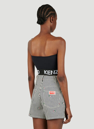 Kenzo Logo Strapless Top Black knz0252010