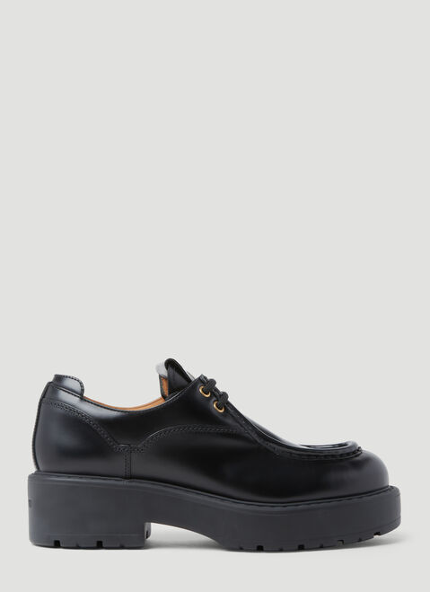 Prada Logo Lace-up Shoes Black pra0254025