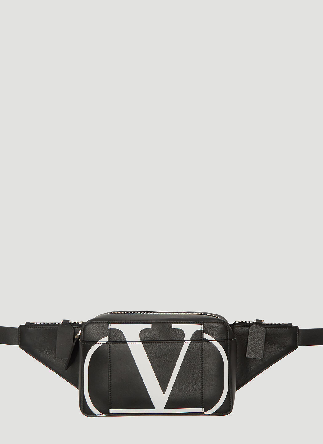 Valentino Go Logo Leather Belt Bag Navy val0137031