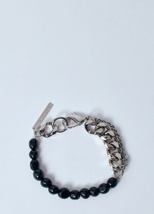 Dries Van Noten Bead-And-Chain Bracelet Black dvn0160003