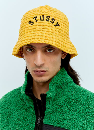 Stüssy Waffle Knit Bucket Hat Yellow sts0156025