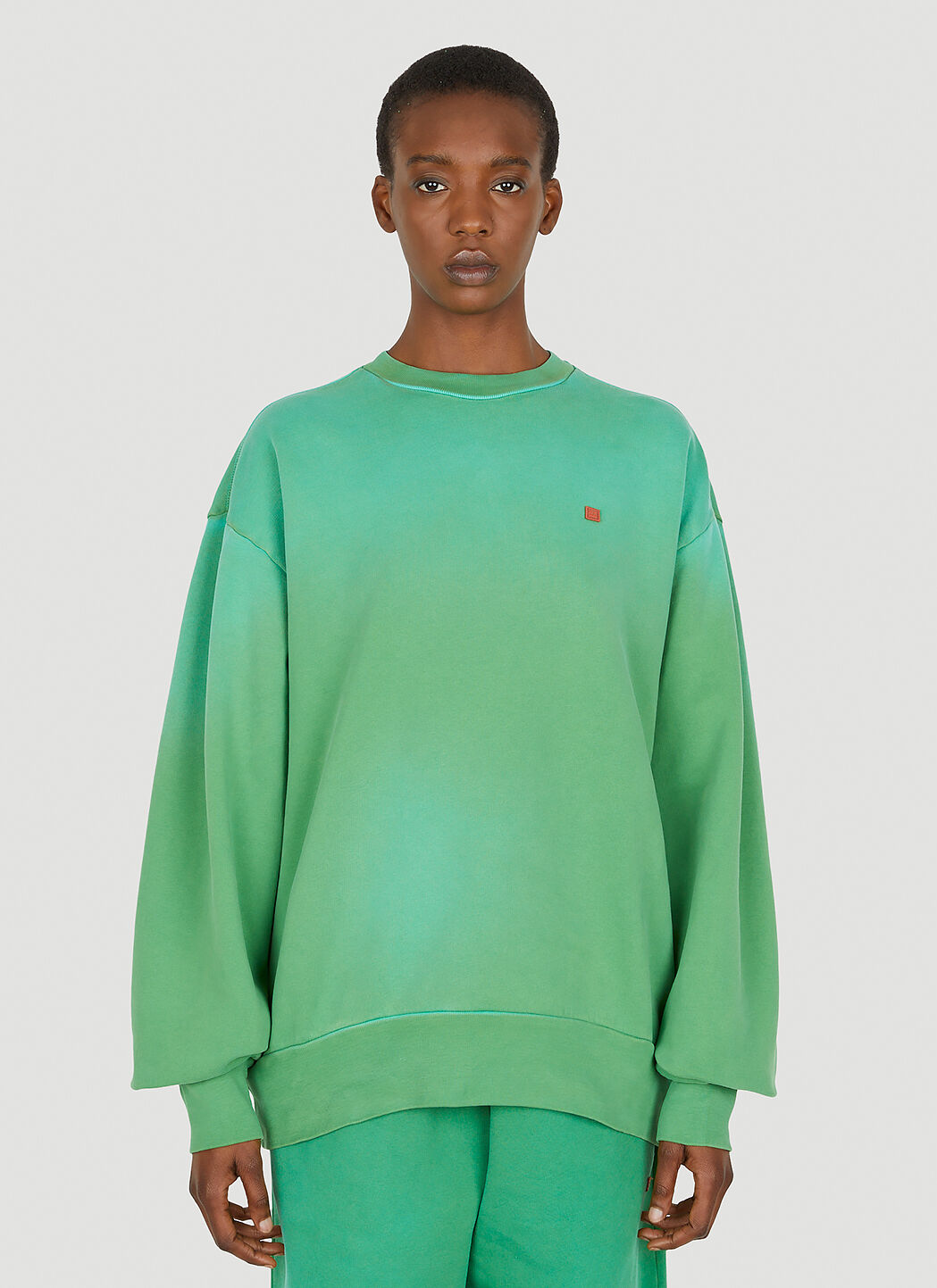 Acne Studios Gradient Dye Sweatshirt in Green LN CC