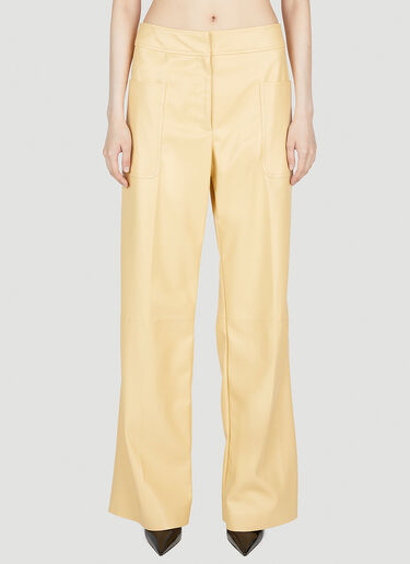 Stella McCartney Altermat Wide Leg Pants Yellow stm0253001