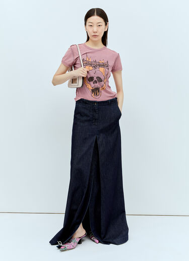 Acne Studios Graphic Print T-Shirt Pink acn0256038