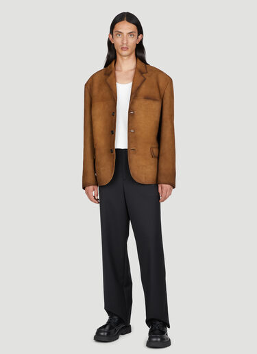 Prada Suede Blazer Camel pra0154006