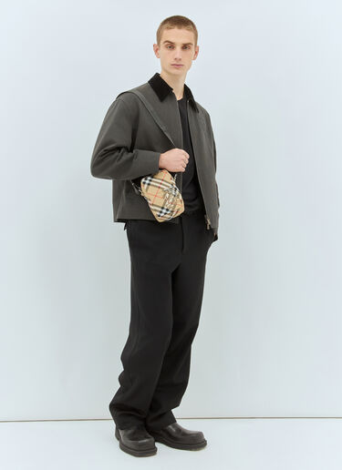 Burberry Check Phone Bag Beige bur0158011