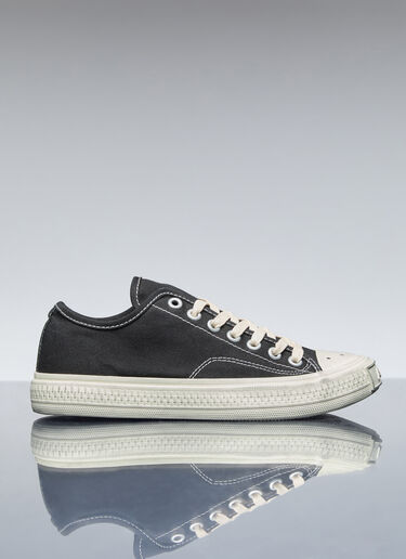 Acne Studios 캔버스 로우탑 스니커즈 블랙 acn0255018