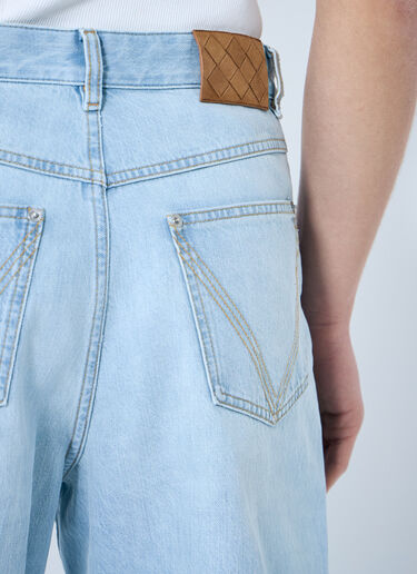 Bottega Veneta Extra Bleached Wide Leg Jeans Light Blue bov0159005