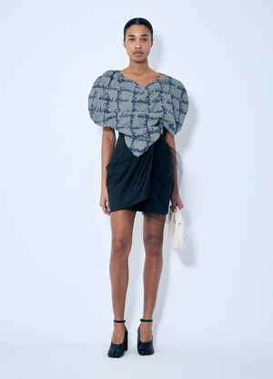 Vivienne Westwood Gingham Heart Top Blue vvw0259032