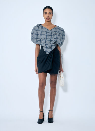 Vivienne Westwood Gingham Heart Top Blue vvw0259032