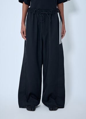 Y-3 Wide-Leg Track Pants Black yyy0364018
