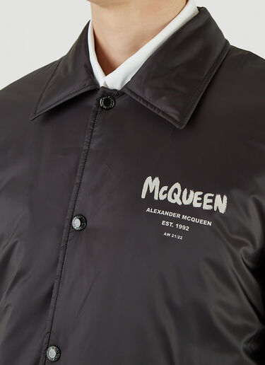 Alexander McQueen Graffiti Jacket Black amq0145013