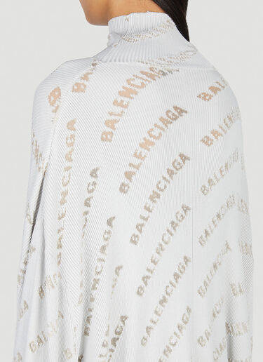 Balenciaga 올오버 로고 하이넥 스웨터 그레이 bal0251014