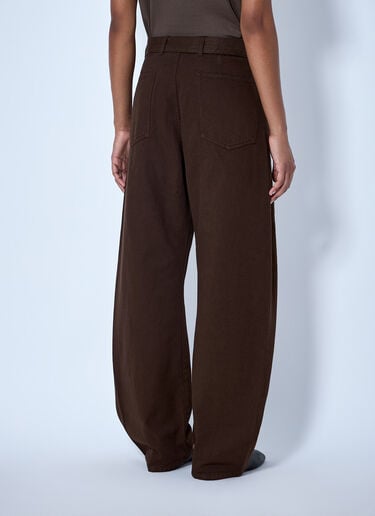 LN-CC® - Lemaire: Twisted Belted Pants - Brown Lemaire Twisted Belted Pants Brown lem0366002