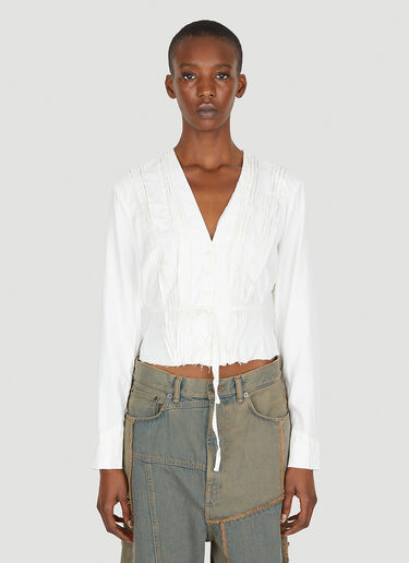 Pleated Shirt Our Legacy Pleated Shirt White our0251008