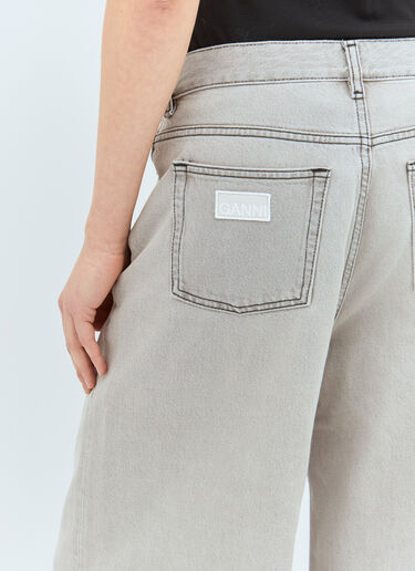 Ganni Future Wide-Leg Jeans Grey gan0258021
