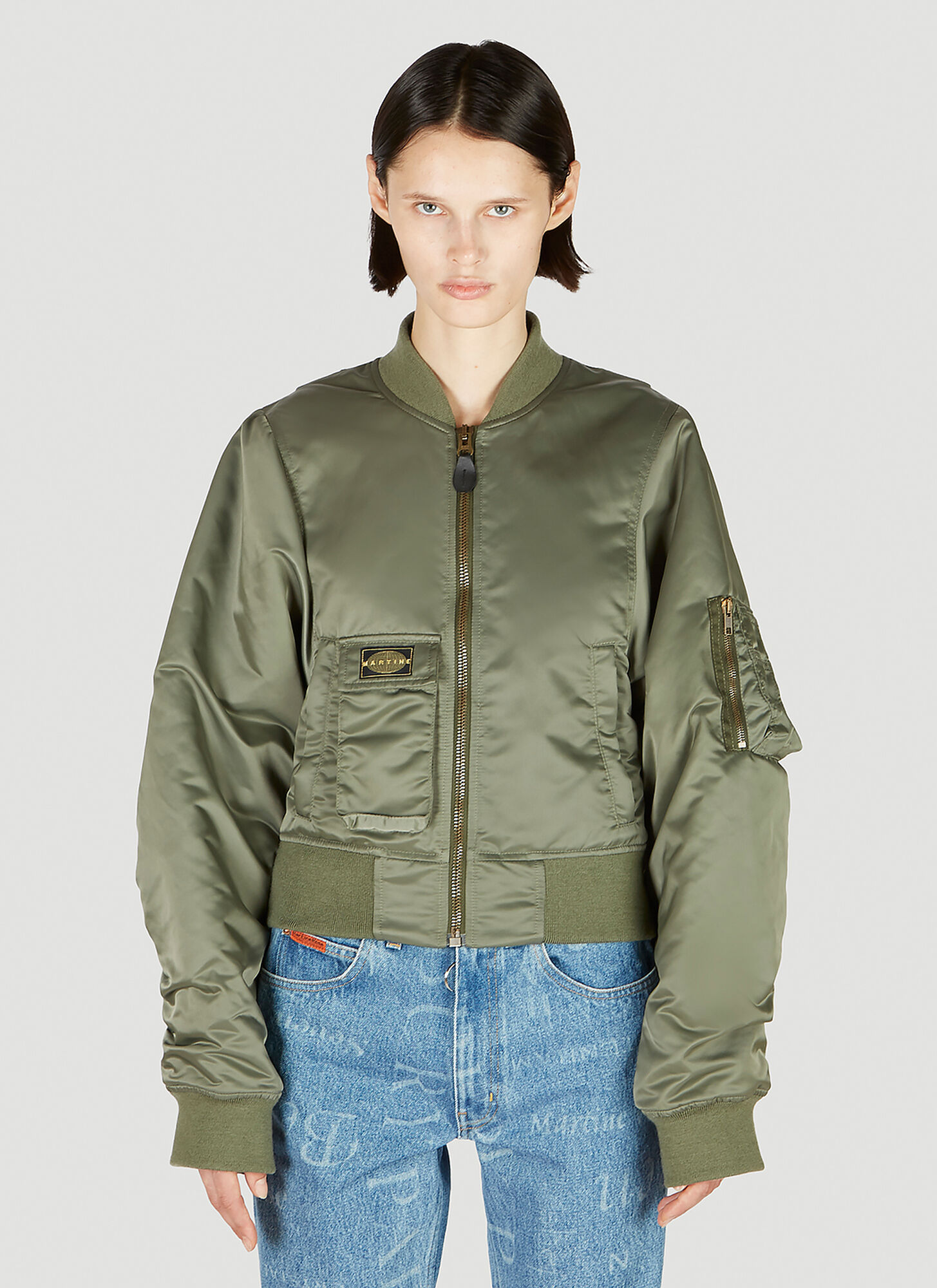 MARTINE ROSE RELAXED BOMBER JACKET 