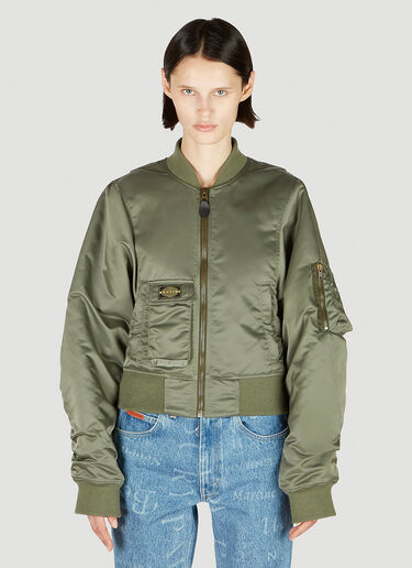 Martine Rose 릴랙스드 봄머 재킷 카키 mtr0252006
