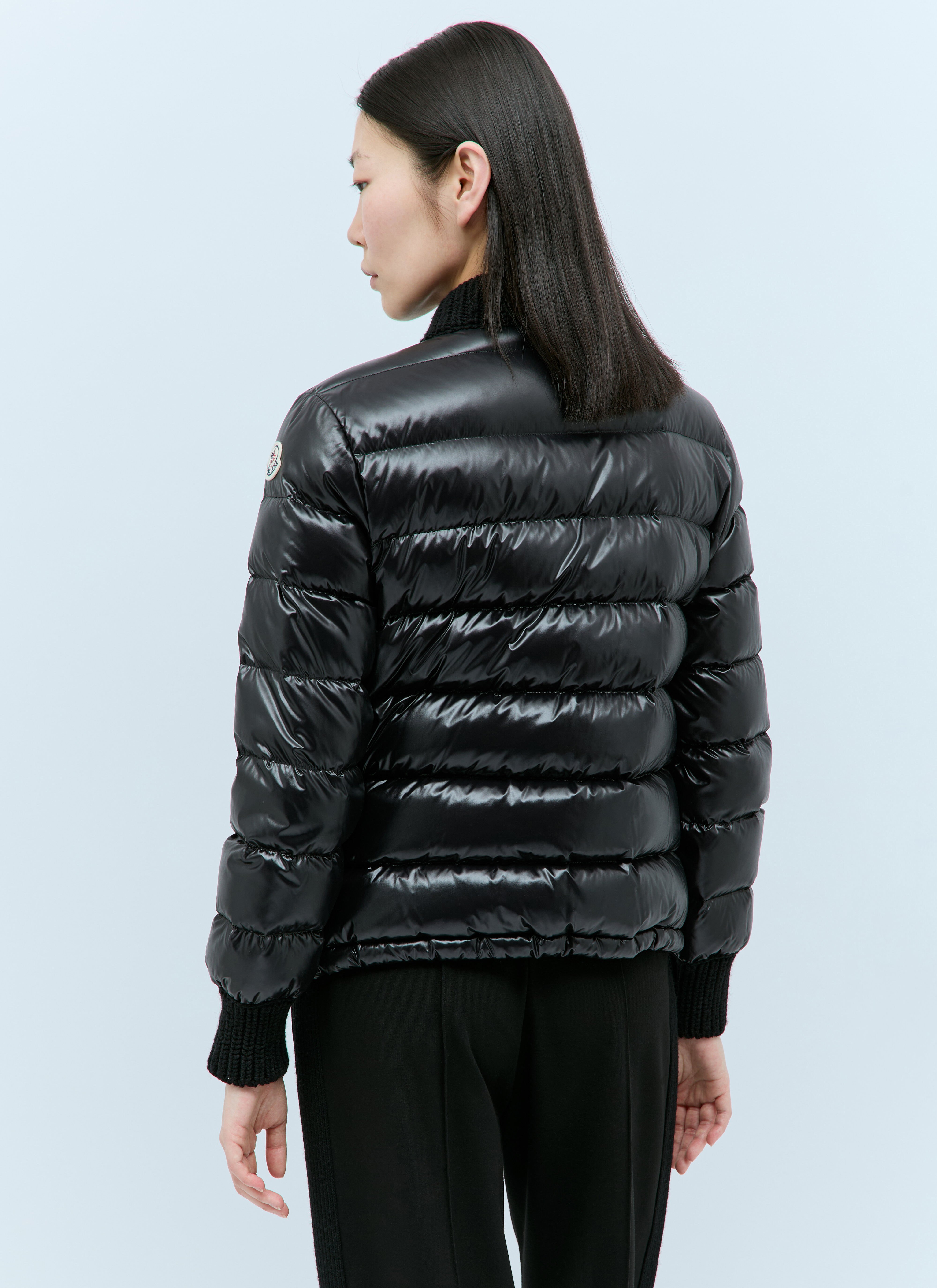 ブラック New Moncler Mayaダウンジャケット : ダウンジャケット