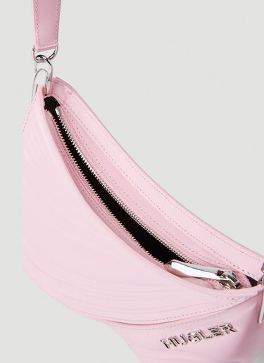 Mugler Spiral Curve 01 Shoulder Bag Pink mug0252041