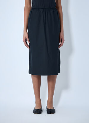 RIER Elasticated Waist Midi Skirt Black rrr0264009