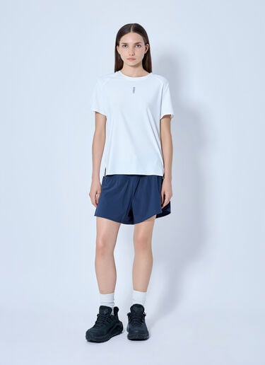 LN-CC® - HOKA: EveryRun Short Sleeve T-Shirt - White HOKA EveryRun Short Sleeve T-Shirt White hok0365030