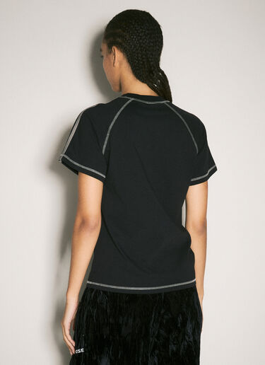 Martine Rose Raglan Shrunken T-Shirt Black mtr0358008