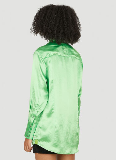 Capasa Milano Tie Neck Shirt Green cps0250011