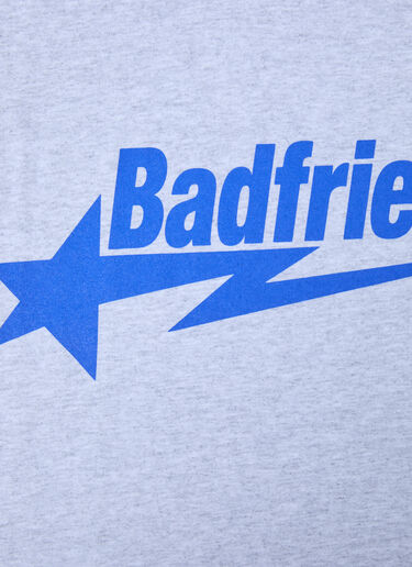 Star Motif T-Shirt Badfriend Star Motif T-Shirt Grey bad0162007