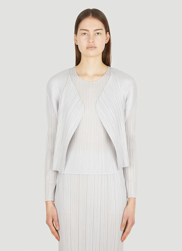 Pleats Please Issey Miyake Basics 褶裥夹克 灰色 plp0251022