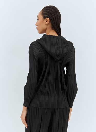 Fluffy Hooded Top Pleats Please Issey Miyake Fluffy Hooded Top Black plp0258010