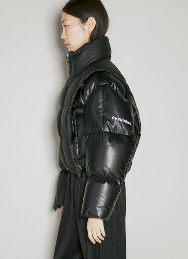 x Chepeng Cropped Down Jacket MM6 Maison Margiela x Chepeng Cropped Down Jacket Black mmm0254001