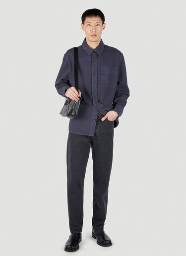 A.P.C. Dark Wash Denim Shirt Dark Blue apc0151012