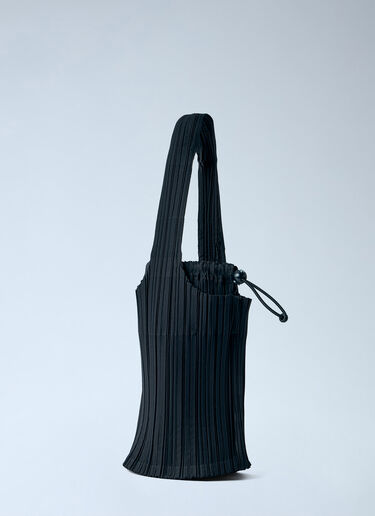 LN-CC® - Pleats Please Issey Miyake: Pleats Swan Bag - Black Pleats Please Issey Miyake Pleats Swan Bag Black plp0266023