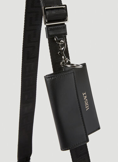 Versace Greca Pattern Crossbody Bag Black ver0151034
