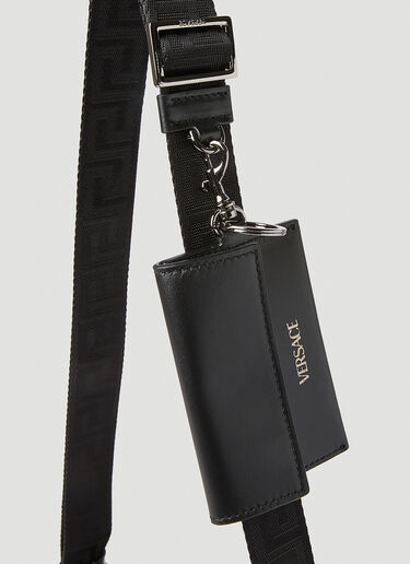 Greca Pattern Crossbody Bag Versace Greca Pattern Crossbody Bag Black ver0151034