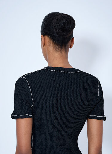 LN-CC® - Issey Miyake: Wavelet Ensemble Cardigan - Black Issey Miyake Wavelet Ensemble Cardigan Black ism0264014