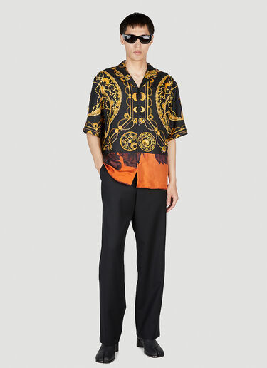 Marine Serre Graphic Print Shirt Black mrs0152005