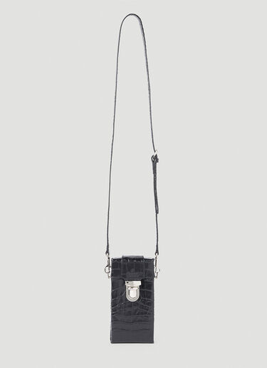 Vivienne Westwood Crocodile Box Phone Pouch Black vvw0152044