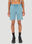 Boiler Room x P.A.M. Acid Wash Shorts Red bor0350005
