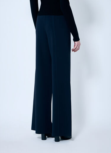 Max Mara Knit Wide Leg Pants Navy max0259002