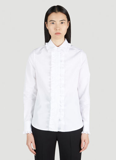 러플 트림 셔츠 Saint Laurent 러플 트림 셔츠 화이트 sla0251017