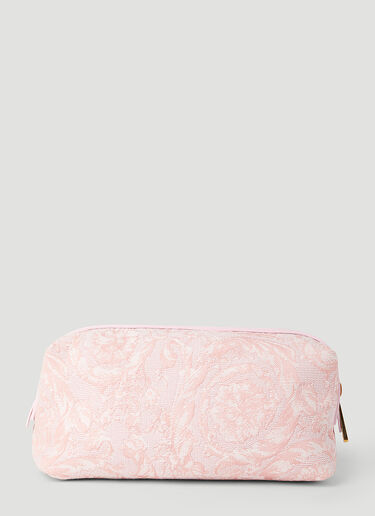 Versace Barocco Athena Jacquard Vanity Pouch Pink ver0255027