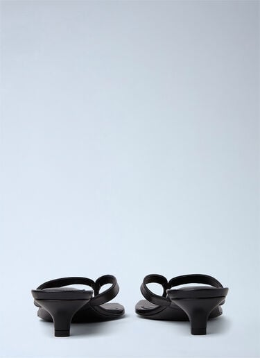 TOTEME Flip Flop Kitten Heels Black tot0251001