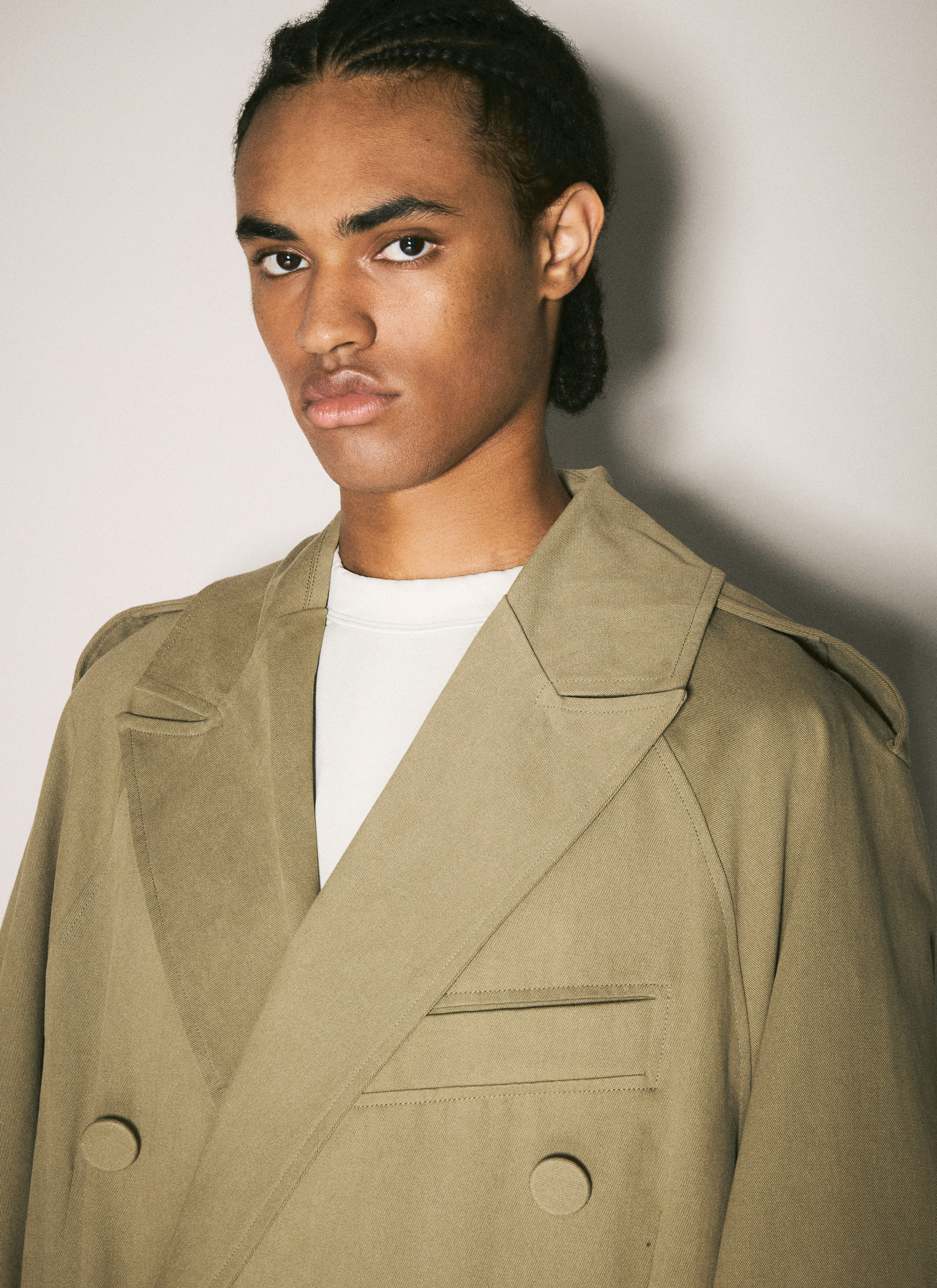 Men's canvas long coat cheap