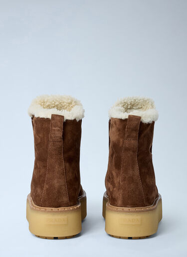 Suede Boots Prada Suede Boots Brown pra0262067