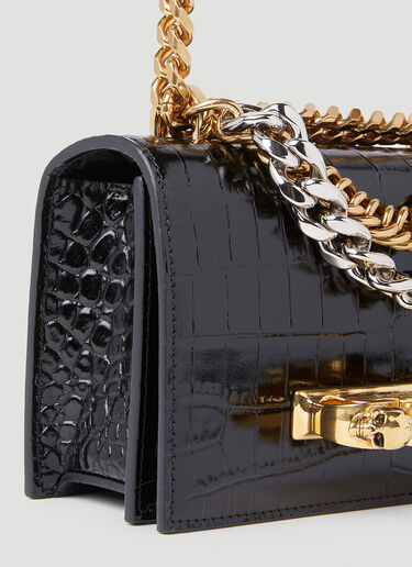 Alexander McQueen Jewelled Satchel Mini Bag Black amq0251006