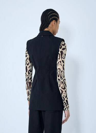 Sportmax Oca Tailored Vest Black spx0260005