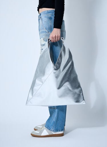 MM6 Maison Margiela 经典中号日式手提包  银色 mmm0260006