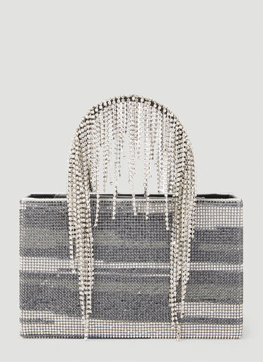 Streaking Fringe Tote Bag KARA Streaking Fringe Tote Bag Black kar0251004